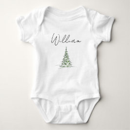 Custom Name Christmas Baby Romper 1st Xmas William Strampler