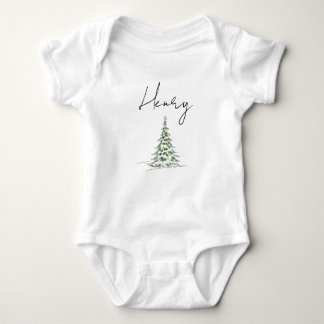 Custom Name Christmas Baby Romper First Xmas Henry Strampler