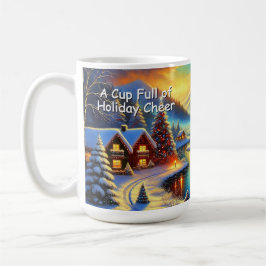 Custom Name Christmas Cabin Mug  Kaffeetasse