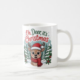 Custom name Christmas deer Kaffeetasse