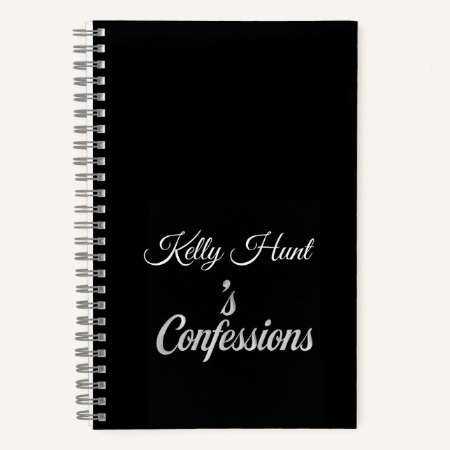 Custom Name Confessions Notebook Gift Notizbuch (Vorderseite)