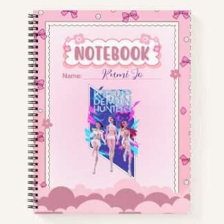 Custom Name Cute Pink Kpop Inspired Notebook  Notizbuch