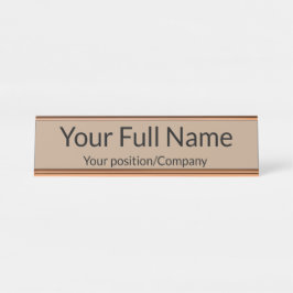 Custom Name Desk Name Plate for Office Decor Schreibtischnamensplakette