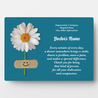 Custom Name Doctor Appreption Gift Platte Fotoplatte