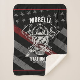 Custom NAME Firefighter Fire Department Station Sherpadecke