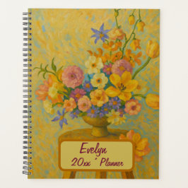 Custom Name Floral Planner Planer
