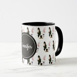 Custom Name French Bulldog Coffee Mug Tasse