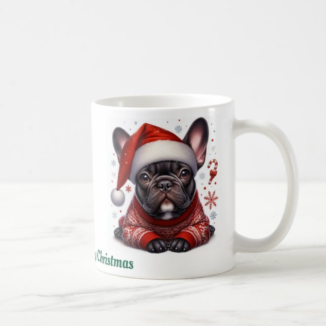  Custom name, French bulldog  Kaffeetasse (Rechts)