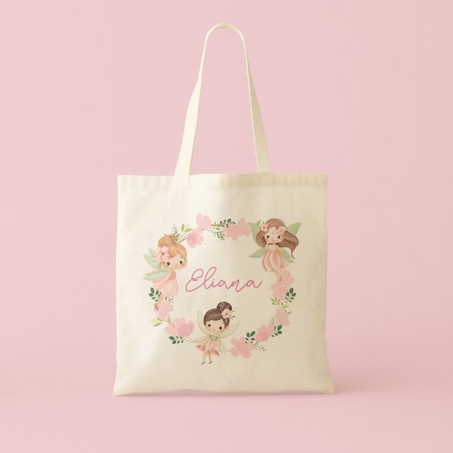 Custom Name Girls Personalised Fairy Tote Bag (Créateur téléchargé)