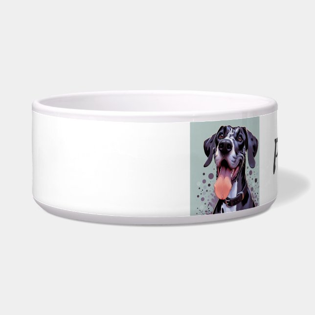 Custom Name Great Dane Dog Pet Animal Napf (Links)
