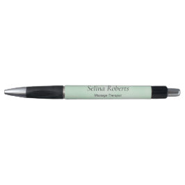 Custom name green watercolor kugelschreiber