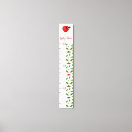 Custom Name Ladybug Growth Chart for Kids Leinwanddruck