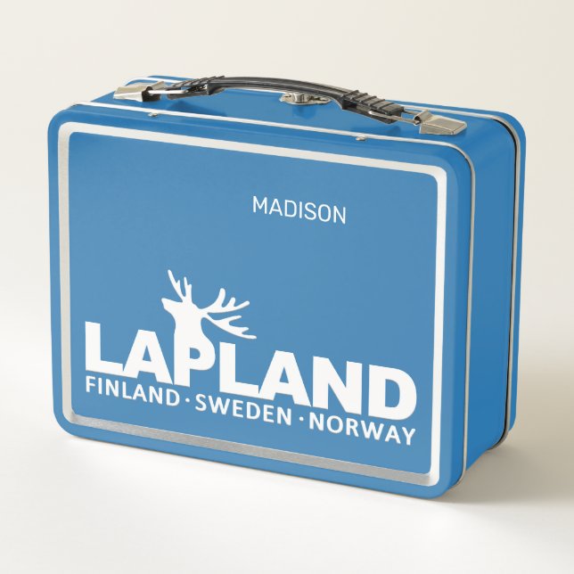 Custom Name LAPLAND Metall Brotdose (Rückseite)