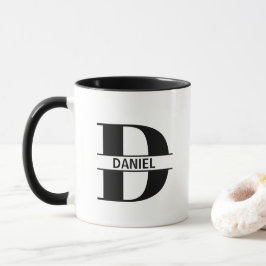 Custom Name Letter 'D' Mug Tasse