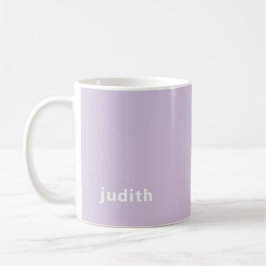 Custom Name Lilac Mist Mug Personalized Minimal Kaffeetasse