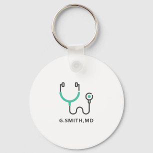 Custom Name Medical Stethoscope Doctor Nurse Schlüsselanhänger
