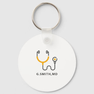 Custom Name Medical Stethoscope Doctor Nurse Schlüsselanhänger