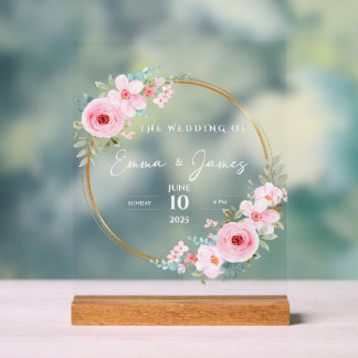 Custom name > message me - Wedding Acrylic Sign