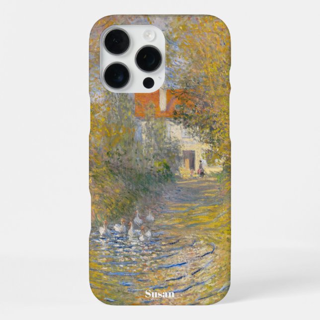 Custom Name Monet Landscape for Her iPhone 16 Pro Max Hülle (Rückseite)