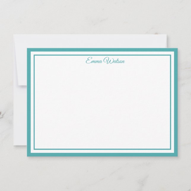 Custom Name Note Card Mitteilungskarte (Vorderseite)