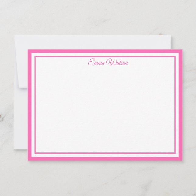 Custom Name Note Card Mitteilungskarte (Vorderseite)