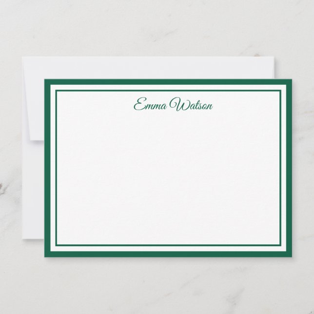 Custom Name Note Card Mitteilungskarte (Vorderseite)