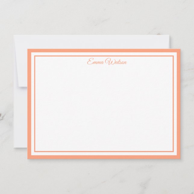 Custom Name Note Card Mitteilungskarte (Vorderseite)