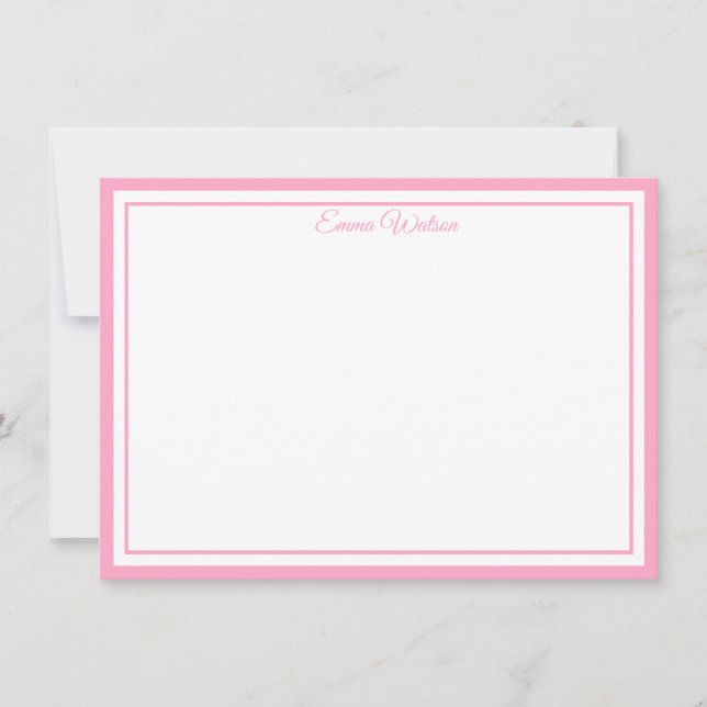 Custom Name Note Card Mitteilungskarte (Vorderseite)