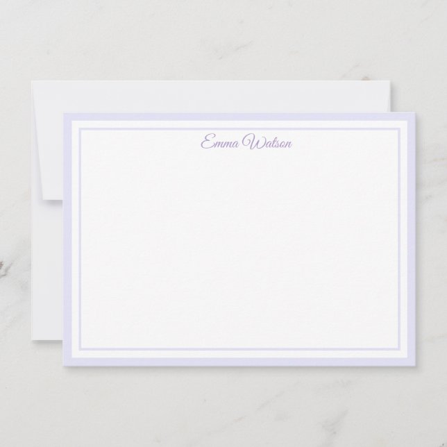 Custom Name Note Card Mitteilungskarte (Vorderseite)