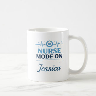 Custom Name Nurse Mode On Coffee Mug Gift Kaffeetasse