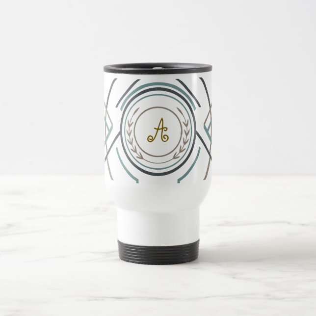 Custom Name or Initial Travel Mug – Premium Gift (Centre)