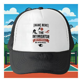 Custom Name Pickleball Trucker Hat The Intimidator Truckerkappe