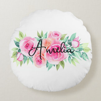 Custom Name Rundes Kissen