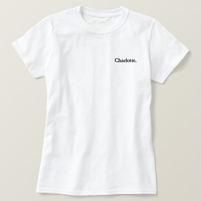 Custom Name Style Women’s Classic Besticktes T-Shirt (Design vorne)
