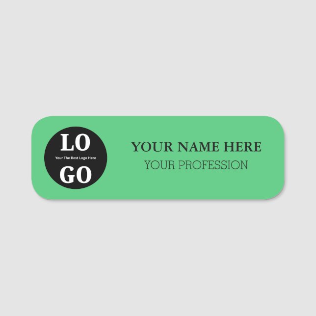 Custom Name Tag For Employee Namensschild (Vorderseite)