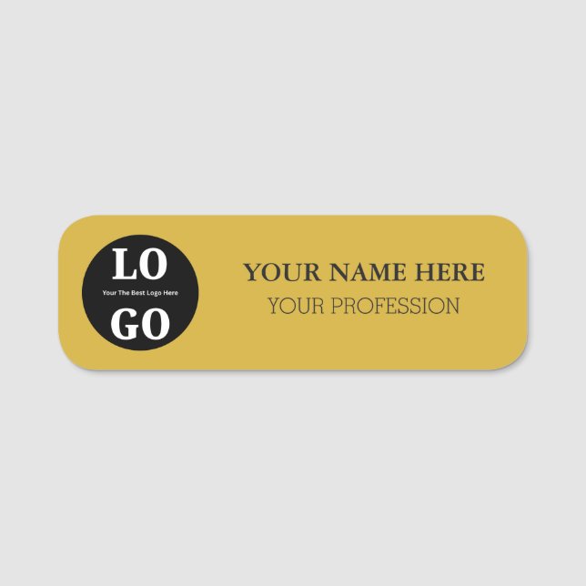 Custom Name Tag For Employee Namensschild (Vorderseite)