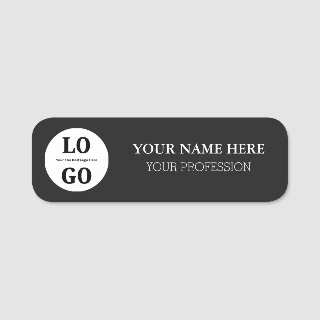 Custom Name Tag For Employee Namensschild (Vorderseite)