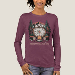 Custom Name & Text Camping Tri-Blend Shirt