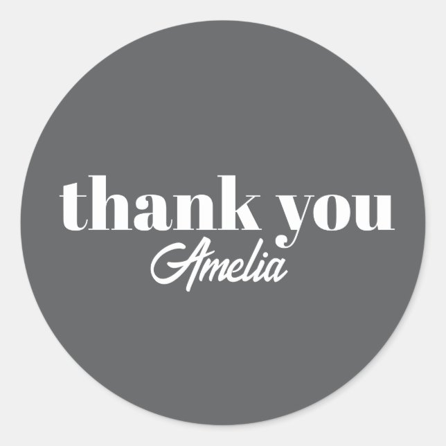 Custom Name Thank You Stickers (Vorderseite)