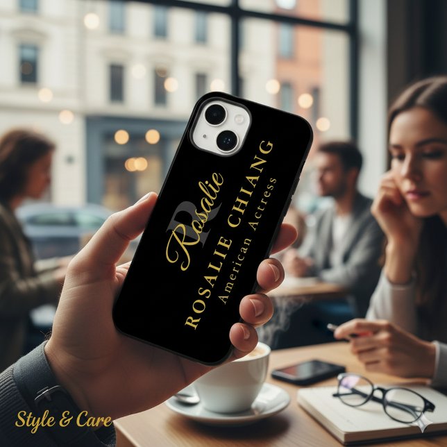 Custom Name & Title with Monogram Case-Mate iPhone 14 Hülle (Custom Name & Title with Monogram Case-Mate iPhone 14 Case)