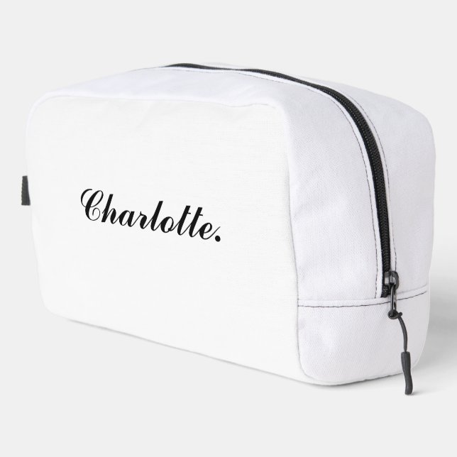 Custom Name Travel Toiletry Bag Dopp Kit Waschbeutel (Rechte Ecke)