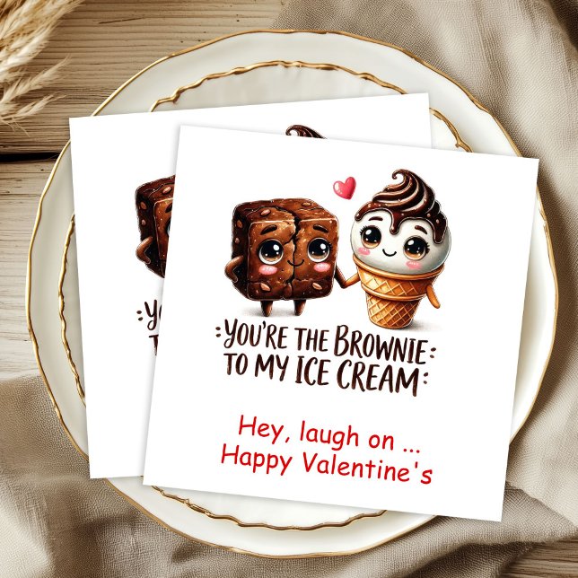 Custom Name Valentine Napkins Funny Food Quotes Serviette (Custom Name Valentine Napkins Funny Food Quotes)