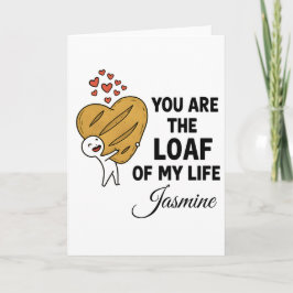 Custom Name Valentine's Card for Her or Him Karte