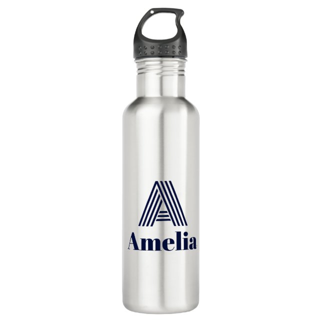 Custom Name Water Bottle Edelstahlflasche (Vorderseite)