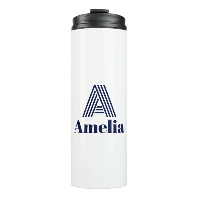 Custom Name Water Bottle Thermosbecher (Vorderseite)