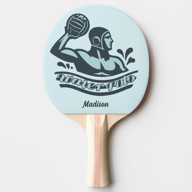 Custom Name Water Polo Tischtennis Schläger (Vorderseite)