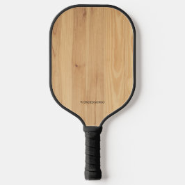 Custom Name wood texture Pickleball Schläger