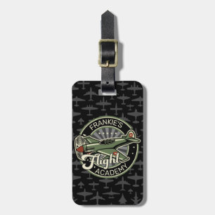 Custom NAME WWII Military Fighter War Plane Retro Gepäckanhänger
