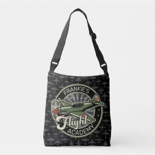 Custom NAME WWII Military Fighter War Plane Retro Tragetaschen Mit Langen Trägern