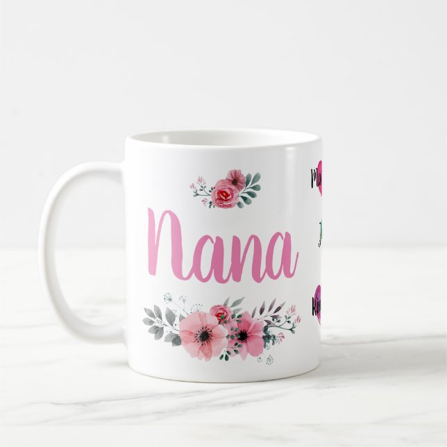Custom Nana Tasse mit Grandchildrens' Names (Links)